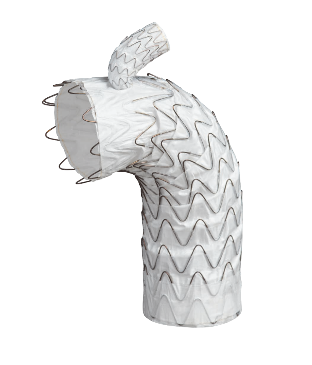 弓部大動脈瘤に使用するステントグラフトの画像